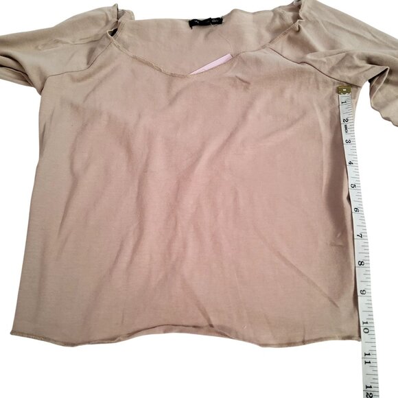 Wild Fable Elegant Taupe hue Long Sleeve Top Soft and breathable fabric  Size XS - Picture 6 of 7